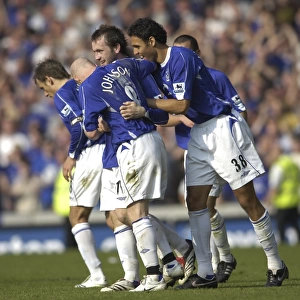 Thrilling Goal Celebration: James McFadden Scores for Everton Against Charlton Athletic