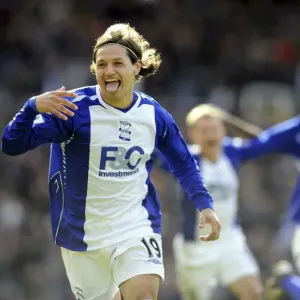 Thrilling Goal Celebration: Mauro Zarate Stuns Everton with Last-Minute Winner vs. Birmingham City (April 12, 2008, Barclays Premier League) Thrilling Goal Celebration: Mauro Zarate Stuns Everton with Last-Minute Winner vs. Birmingham City (April 12, 2008, Barclays Premier League)