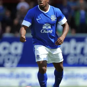 Everton FC Print of Victor Anichebe in Action