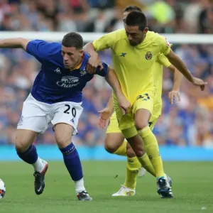 Print of Ross Barkley evading Bruno at Goodison Park Print of Ross Barkley evading Bruno at Goodison Park