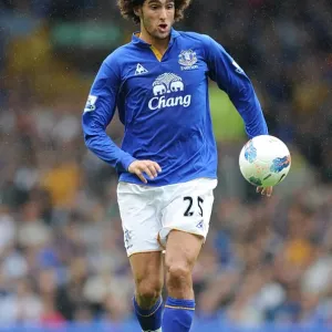 Thunderous Performance: Marouane Fellaini at Everton vs. Queens Park Rangers, 2011 Barclays Premier League Thunderous Performance: Marouane Fellaini at Everton vs. Queens Park Rangers, 2011 Barclays Premier League