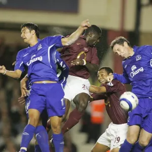 Tim Cahill and David Weir in Mid-Air Clearance Print Tim Cahill and David Weir in Mid-Air Clearance Print