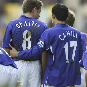 Tim Cahill and James Beattie