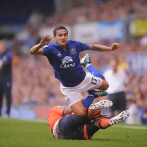 Tim Cahill vs. Fitz Hall: Epic Clash at Goodison Park - Everton vs. Queens Park Rangers, Barclays Premier League (2011) Tim Cahill vs. Fitz Hall: Epic Clash at Goodison Park - Everton vs. Queens Park Rangers, Barclays Premier League (2011)