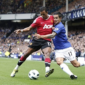Tim Cahill vs Nani: A Battle for the Ball - Everton vs Manchester United (September 11, 2010, Goodison Park)