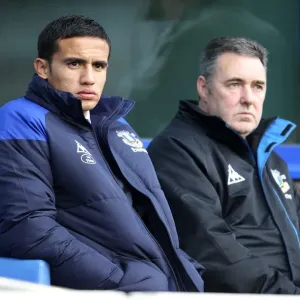 Tim Cahill Print: Everton vs Manchester United 2011