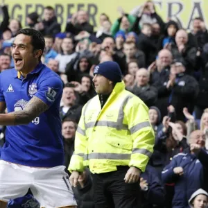 Tim Cahill's Four-Goal Onslaught: Everton's Triumph Over Fulham in the Barclays Premier League (28 April 2012, Goodison Park) Tim Cahill's Four-Goal Onslaught: Everton's Triumph Over Fulham in the Barclays Premier League (28 April 2012, Goodison Park)