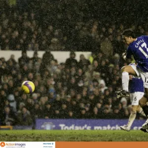 Tim Cahill's Thunderbolt: Everton vs. Fulham, Barclays Premier League, Goodison Park, 8/12/07 Tim Cahill's Thunderbolt: Everton vs. Fulham, Barclays Premier League, Goodison Park, 8/12/07