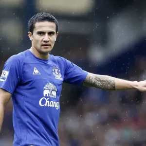 Tim Cahill's Thunderbolt: Everton's Historic Goal Against Manchester United at Goodison Park, Barclays Premier League Tim Cahill's Thunderbolt: Everton's Historic Goal Against Manchester United at Goodison Park, Barclays Premier League