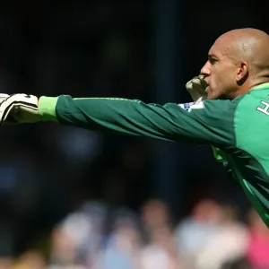 Tim Howard in Action: Everton vs. Blackburn Rovers, Premier League Clash at Ewood Park (August 14, 2010)