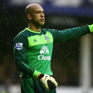 Tim Howard in Action: Everton vs. Blackpool, Barclays Premier League (05 February 2011), Goodison Park Tim Howard in Action: Everton vs. Blackpool, Barclays Premier League (05 February 2011), Goodison Park