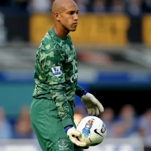 Tim Howard in Action: Everton vs Liverpool, Barclays Premier League (1 October 2011) - Goodison Park Tim Howard in Action: Everton vs Liverpool, Barclays Premier League (1 October 2011) - Goodison Park