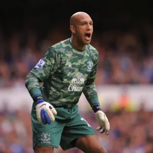 Tim Howard in Action: Everton vs. Queens Park Rangers, Barclays Premier League (2011) Tim Howard in Action: Everton vs. Queens Park Rangers, Barclays Premier League (2011)