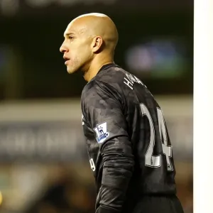 Tim Howard in Action: Everton vs. Tottenham Hotspur, Premier League Clash at White Hart Lane (11 January 2012) Tim Howard in Action: Everton vs. Tottenham Hotspur, Premier League Clash at White Hart Lane (11 January 2012)