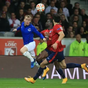 Tony Hibbert in Action: Everton vs. Lille OSC, UEFA Europa League Group H Tony Hibbert in Action: Everton vs. Lille OSC, UEFA Europa League Group H