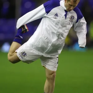 Tony Hibbert in Action: Everton vs. Bolton Wanderers, Barclays Premier League (2012)