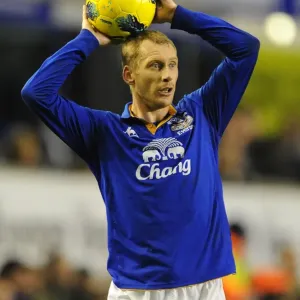 Tony Hibbert in Action: Everton vs Swansea City, Barclays Premier League (21 December 2011, Goodison Park)