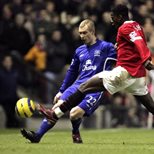 Tony Hibbert's Game-Winning Moment: Squeezing Past Louis Saha (Everton's Upset Victory over Manchester United)