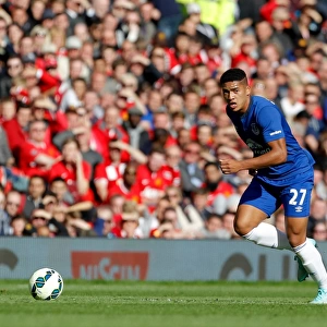 Tyas Browning in Action: Everton vs. Manchester United, Premier League at Old Trafford