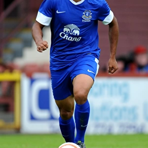 Tyas Browning in Action: Everton's Pre-Season Clash against Partick Thistle at Firhill Stadium