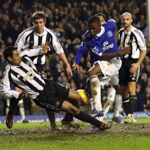 Victor Anichebe scores his and his teams second goal of the game