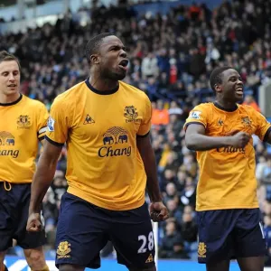 Victor Anichebe Scores the Opener: Everton's Triumph at West Bromwich Albion (01 January 2012) Victor Anichebe Scores the Opener: Everton's Triumph at West Bromwich Albion (01 January 2012)