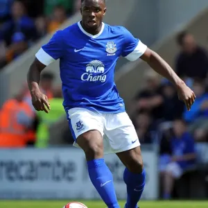 Victor Anichebe Print - Everton Pre-Season Globe Arena Photo