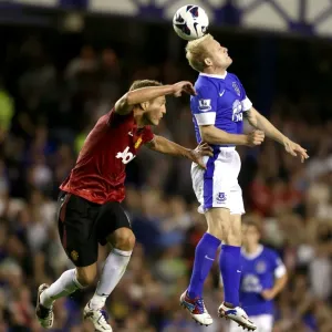 Vidic vs. Naismith: A Premier League Battle at Goodison Park - Everton vs. Manchester United (1-0 in Favor of Manchester United) Vidic vs. Naismith: A Premier League Battle at Goodison Park - Everton vs. Manchester United (1-0 in Favor of Manchester United)
