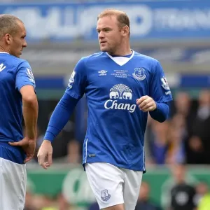 Everton FC Print: Rooney Returns in Ferguson's Art