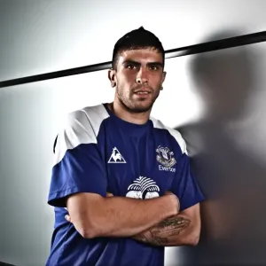 Everton FC Print: Denis Stracqualursi at Finch Farm Everton FC Print: Denis Stracqualursi at Finch Farm