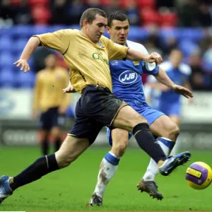 Wigan Athletic v Everton Alan Stubbs and Lee McCulloch Wigan Athletic v Everton Alan Stubbs and Lee McCulloch