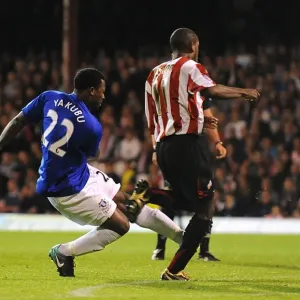 Yakubu's Determined Strike: Brentford vs. Everton, Carling Cup Third Round Yakubu's Determined Strike: Brentford vs. Everton, Carling Cup Third Round