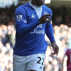 Yakubu's Double: Everton's Second Goal vs. West Ham United, Barclays Premier League, Goodison Park