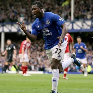 Yakubu's Opener: Everton's Triumph Over Stoke City in the Barclays Premier League (30 October 2010)