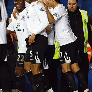 Yakubu's Strike: Everton's Historic Goal in Carling Cup Semi-Final vs. Chelsea (8/1/08)
