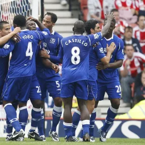 Season 08-09 Framed Print Collection: Stoke City v Everton