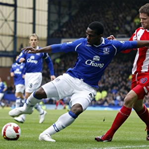 Yobo vs Beattie: Intense Rivalry in Everton vs Stoke City Barclays Premier League Clash, 14/3/09
