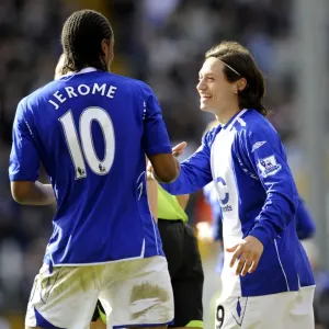 Zarate and Jerome Celebrate First Goal for Birmingham City Against Everton (April 12, 2008) Zarate and Jerome Celebrate First Goal for Birmingham City Against Everton (April 12, 2008)