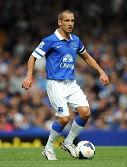 Everton 0 V West Bromwich Albion 0 : Goodison Park : 24-08-2013 Prints: 0-0 Stalemate: Everton vs. West Bromwich Albion at Goodison Park - Leon Osman's Battle