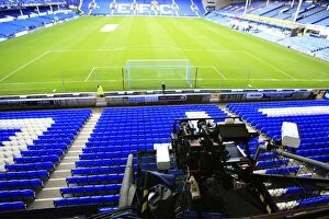 Images Dated 30th November 2010: 3D Television Camera at Goodison Park: A New Perspective of Everton Football Club's Home Ground