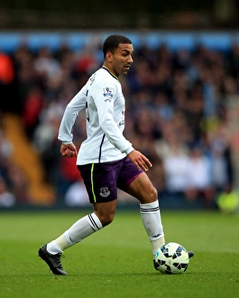 Aaron Lennon in Action: Everton vs. Aston Villa - Barclays Premier League