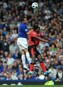 Framed Print : Aerial Battle at Goodison Park: Jagielka vs Mwaruwari (Everton vs Blackburn Rovers, BPL, 16 April 2011) Framed Print : Aerial Battle at Goodison Park: Jagielka vs Mwaruwari (Everton vs Blackburn Rovers, BPL, 16 April 2011)