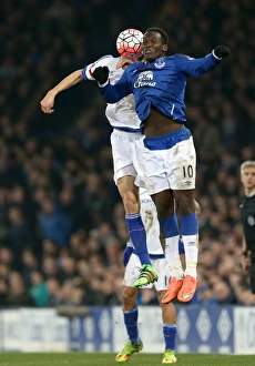 Aerial Battle: Lukaku vs. Matic - Everton vs. Chelsea, Emirates FA Cup Quarterfinals at Goodison Park