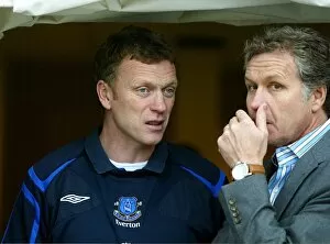 Images Dated 27th January 2007: AFC Bournemouth v Everton Everton manager David Moyes with Bournemouth manger Kevin Bond