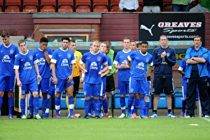 Season 2012-13 Prints: Alan Stubbs and David Weir Oversee Everton Reserves at Firhill Stadium