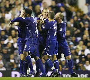 2007 Prints: Alan Stubbs Triumph: Everton's Unforgettable Third Goal vs. Tottenham Hotspur in 2007