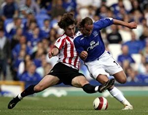 Everton v Athletic Bilbao Collection: Andy Van Der Mayde in action Mandatory Credit: Action Images / Carl Recine Livepic