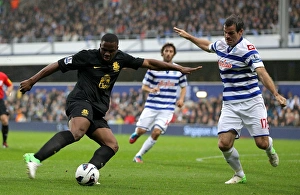 Queens Park Rangers 1 V Everton 1 : Loftus Road : 21-10-2012 Prints: Anichebe vs. Nelsen: A Tight Battle for the Goal - Everton vs