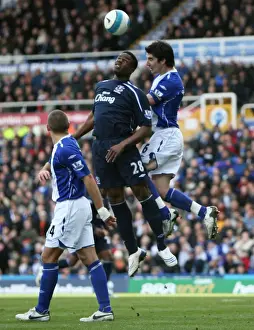 Framed Print : Anichebe vs Ridgewell: Intense Battle in Birmingham vs Everton, Barclays Premier League 07 / 08 Framed Print : Anichebe vs Ridgewell: Intense Battle in Birmingham vs Everton, Barclays Premier League 07 / 08
