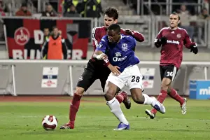 2007 Prints: Anichebe Wins Controversial Penalty for Everton against Nurnberg in UEFA Cup